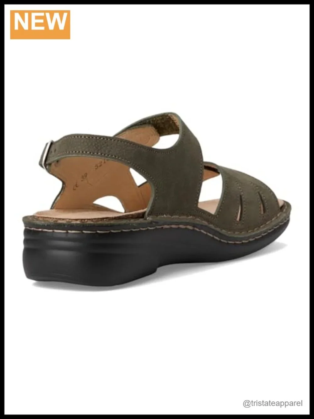 Finn Comfort Barbuda Leather Wedge Sandal